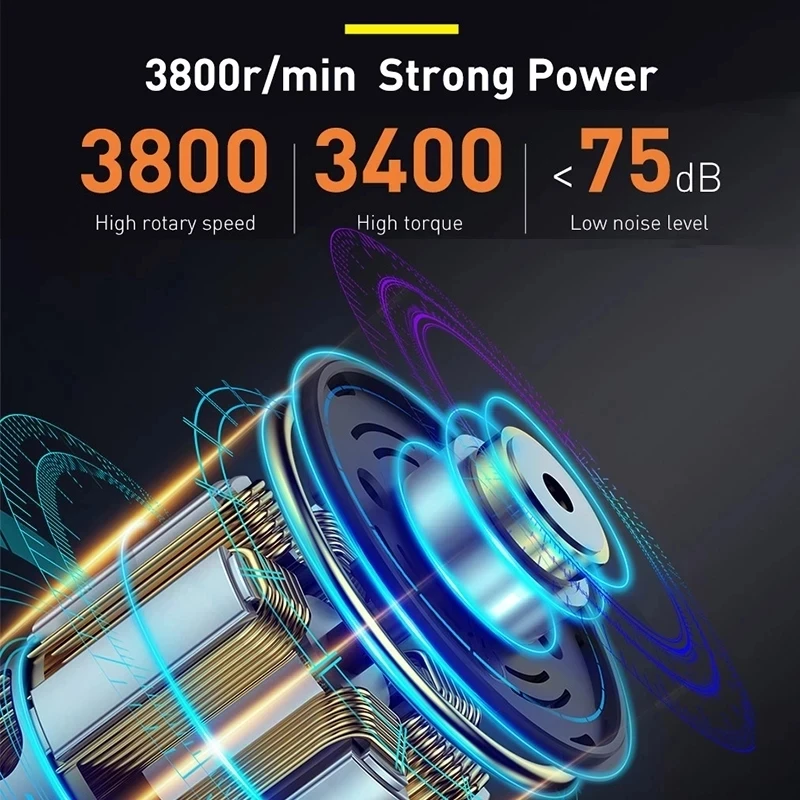 Xiaomi Baseus Radio Waxer Car Polisher Waxing Locomotive on-board Polishing Car with Accessories Home Variable Speed Auto Waxer