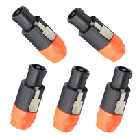5 Pcs 4 Pole Audio Speakon Cable Mount Connector Twist Lock Speaker Plug Compatible with Neutrik Speakon NA4LJ, NA4LJX, NL4MP - Image 6