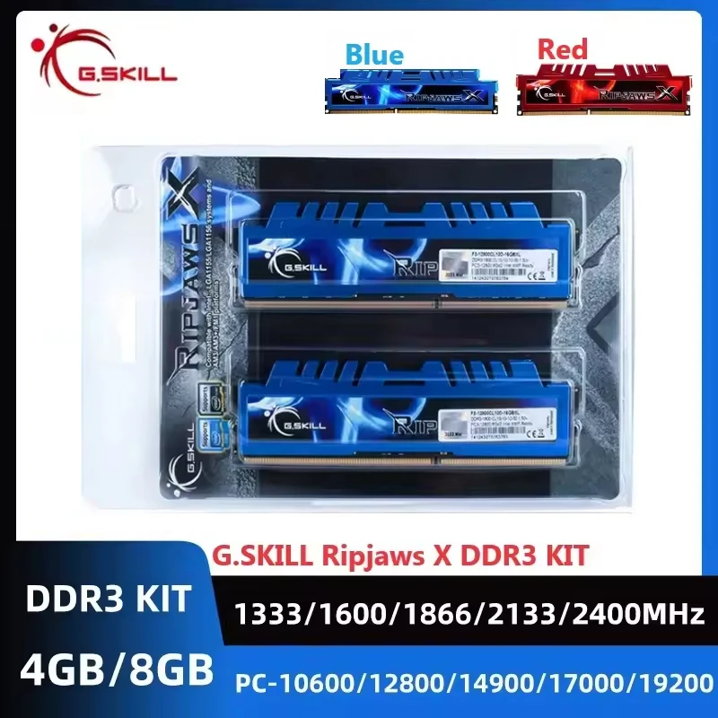 G.skill-ripjaws xデスクトップメモリ,ddr3,udimm ram,8gb,2x4gb,16gb