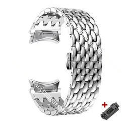 Sleek Stainless Steel Quick - Fit Watch Band with No Gaps - Galaxy watch 6 44mm (Silver)