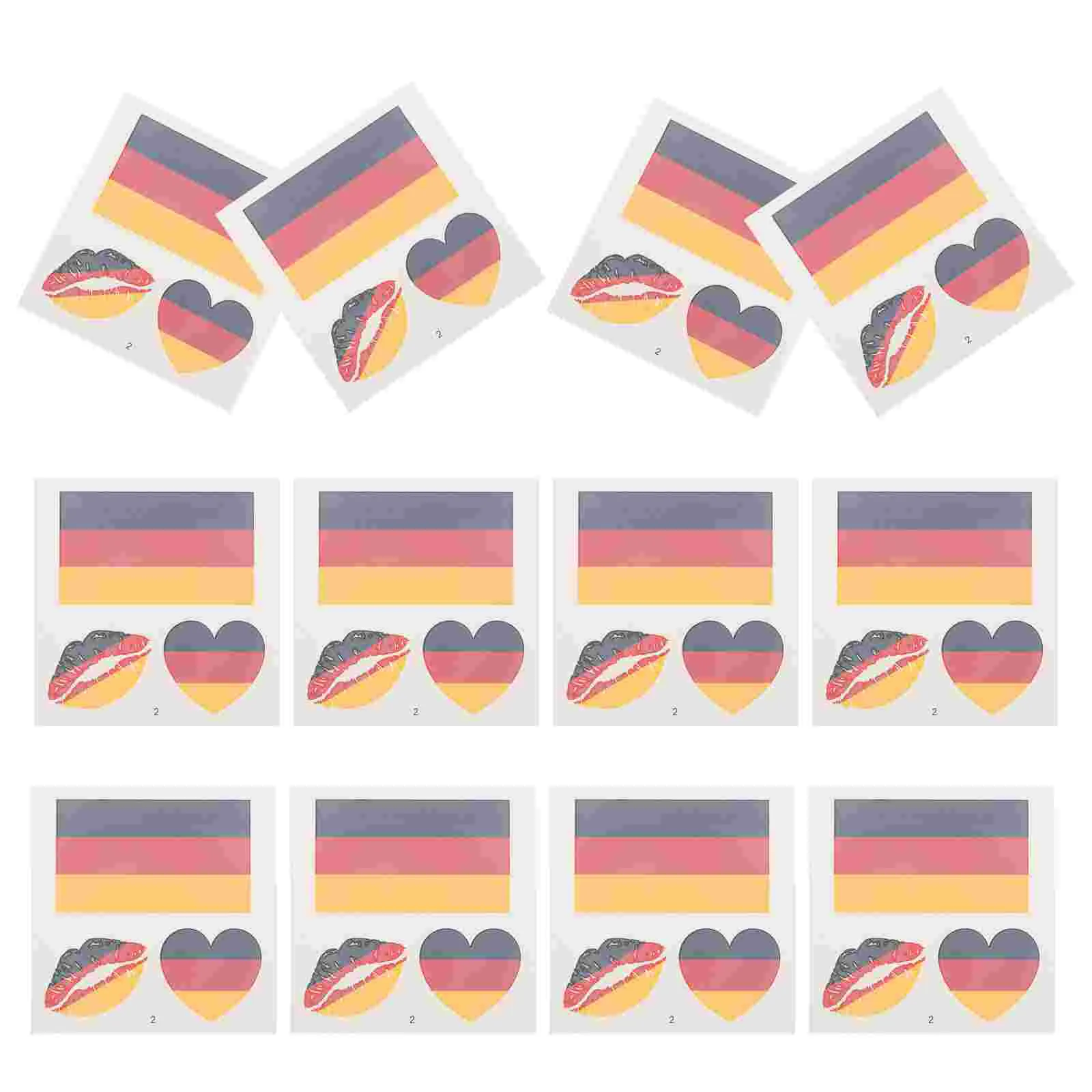 

25 Sheets Stickers American Flag Waterproof Temporary Tattoos Painted National