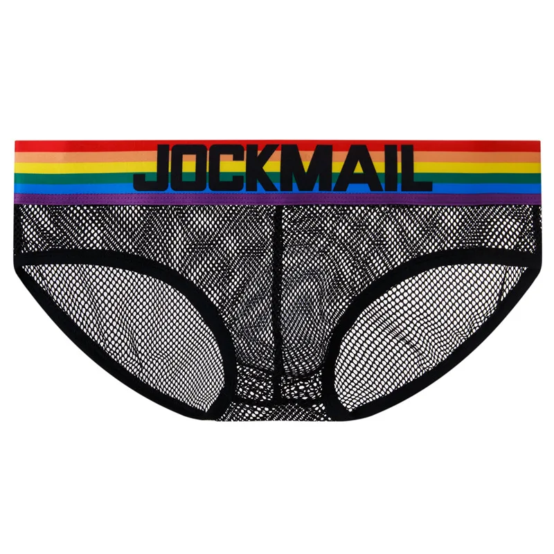 saxx briefs JOCKMAIL fashion cotton briefs shorts white low waist men's underwear rainbow belt boxer bikini briefs