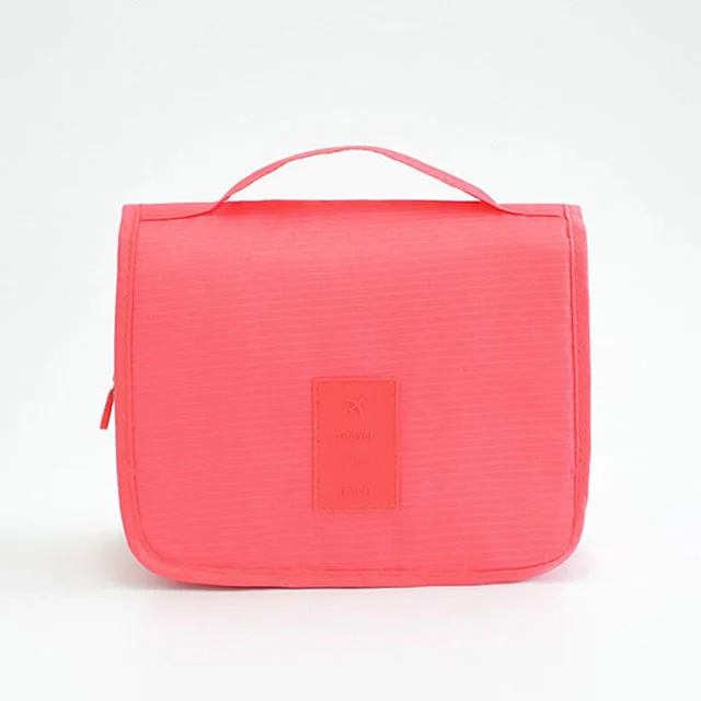 Elegant Women's Waterproof Travel Toiletry Organizer with Hook