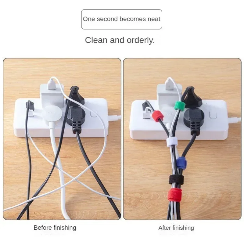 1/10/30/50Pcs Velcros Tape  and Loop Cable Management Stickers Garment Sewing DIY Apparel Supplies Arts Crafts Home Garden