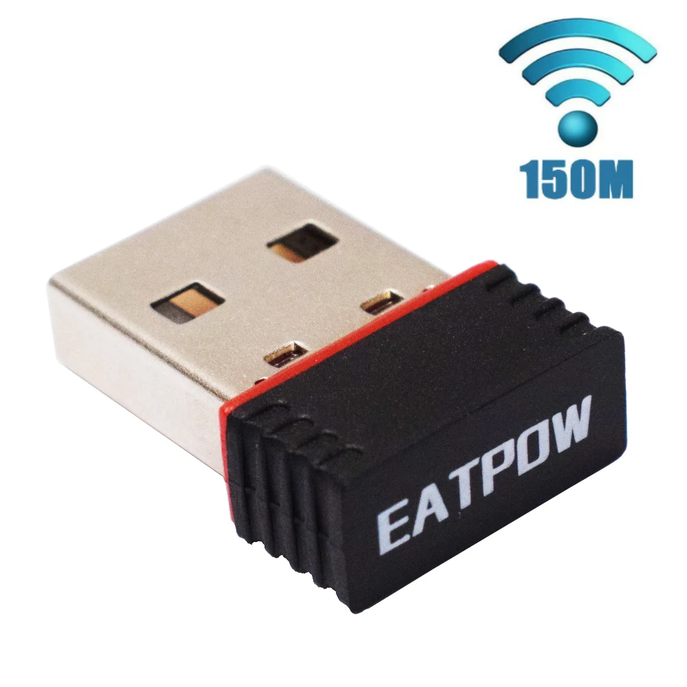 Eeatpow – Mini adaptateur Wifi USB sans fil, 150M, 2.4G, MT7601, Dongle  récepteur, carte réseau pour ordinateur de bureau et portable