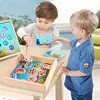Kids Early Education Props Wooden Magnetic Games 3D Fishing Toy Game Baby Kids Educational Toys Children Birthday Christmas Gift 1