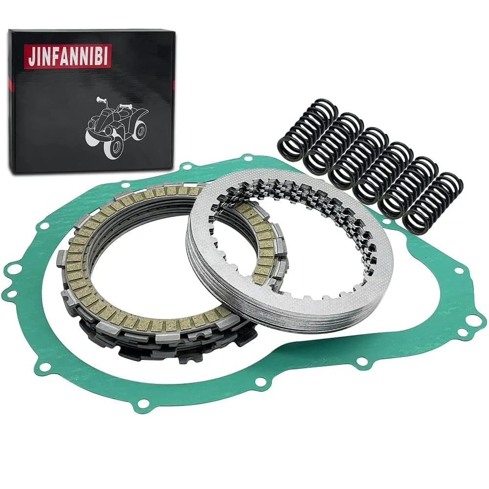 For Suzuki GSXR600 2006 2007 Clutch Plates Kit Heavy Duty Springs & Cover Gasket for suzuki swift 2007 2016 refit accelerator oil footrest pedals plate clutch throttle brake treadle car styling