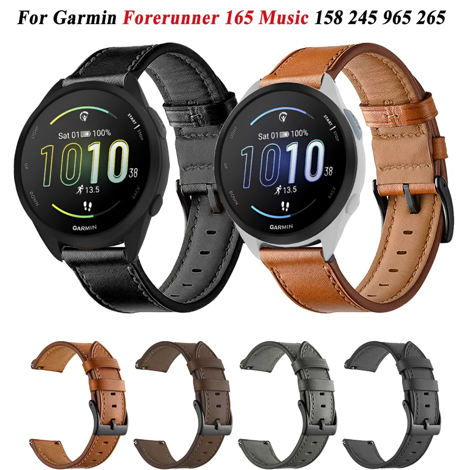 Garmcool 2 Pezzi 22mm Cinturino di Ricambio Compatible con Garmin Forerunner 255 / Venu 2 / Venu 3 / Vivoactive 4, Bracciali Grigio, Bianco Sportivo Silicone (nessun Tracker