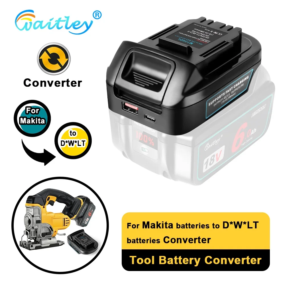 Adattatore-batteria-Waitley-per-conversione-Makita-18V-a-batterie ...