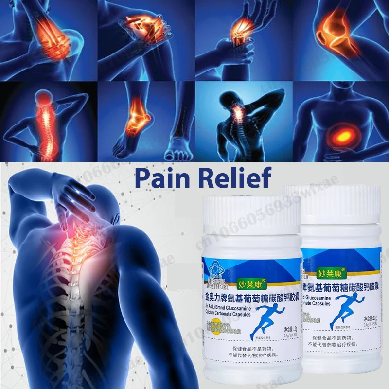 

Pain Relief Capsules MSM Glucosamine Chondroitin Capsules Joint Health Support Reduce Pain Repair Muscle Strain Bone Healthy