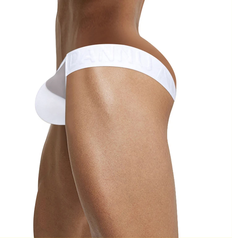 1/2/3PCS New Transparent Man Underwear Thong Nylon Sexy Low Waist Comfortable Fashionable Chinese Style Embossed Belt Underpants_voghion.com