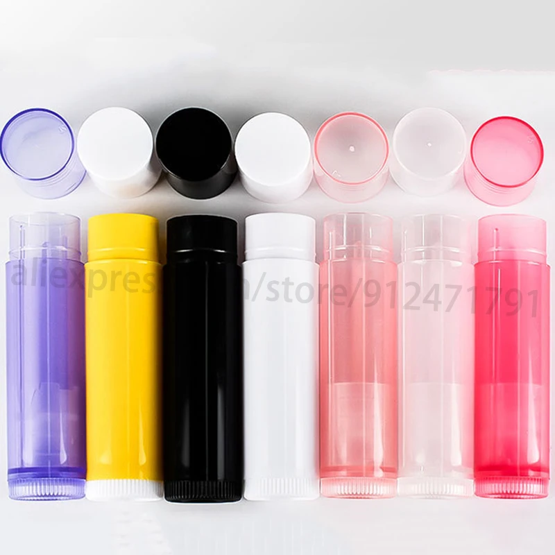 

10pcs Lip Balm Tube Lipstick Container Lip Gloss Tube Empty Pockets DIY Lipstick Making Cosmetic Accessories Beauty 5g 5ML