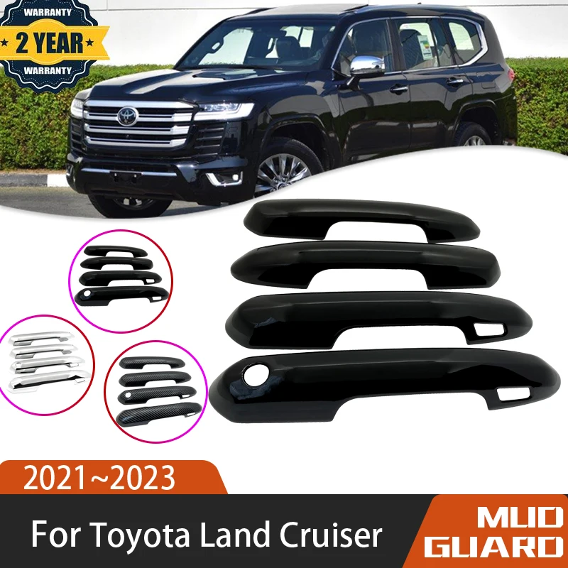 Maniglia Per Porta Nera Antigraffio Esterna Per Toyota Land Cruiser 300 J300 2022 Accessori Lexus Lx J310 2021 ~ 2023 Accessori Per Auto
