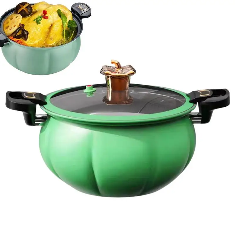 

Non Stick Pressure Pot Non Stick Pumpkin Rice Slow Cooker 8L Multifunctional Integrated Miniature Pressure Cooker Pottery