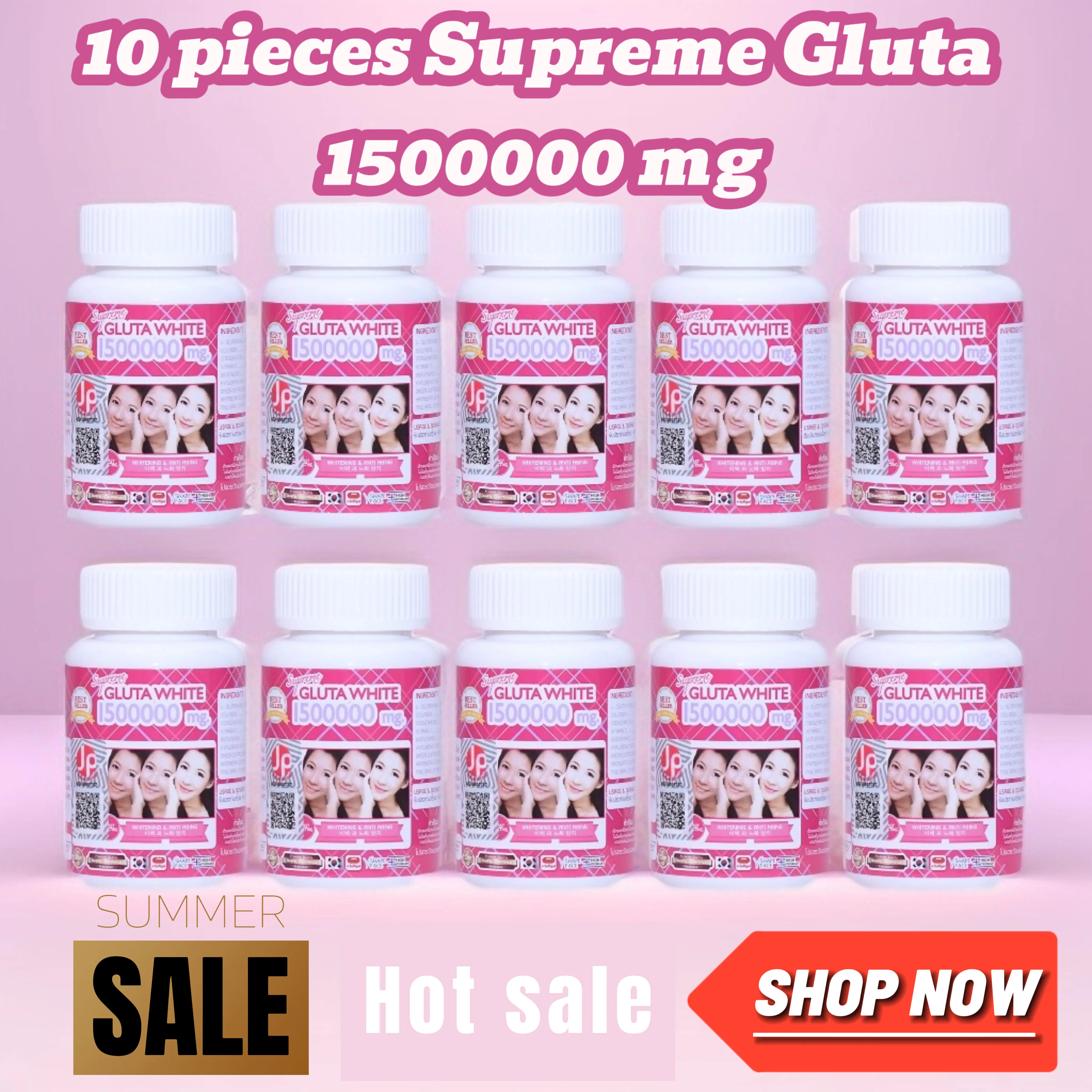 

10 pcs Supreme Gluta 1500000 mg Fast delivery