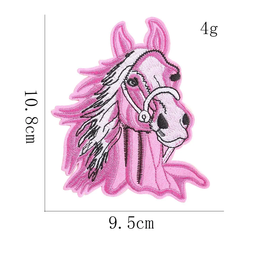 5 Toppe Termoadesive Ricamate A Forma Di Unicorno Colorato - Decorazione Per Vestiti Bambini E Fai Da Te