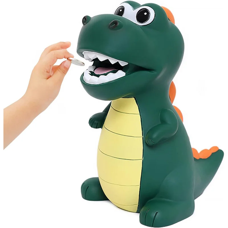 

Dinosaur Piggy Bank Cute Kids Piggy Bank for Kids Boys Girls Unbreakable Plastic Money Coin Bank Great Birthday Christmas Gifts