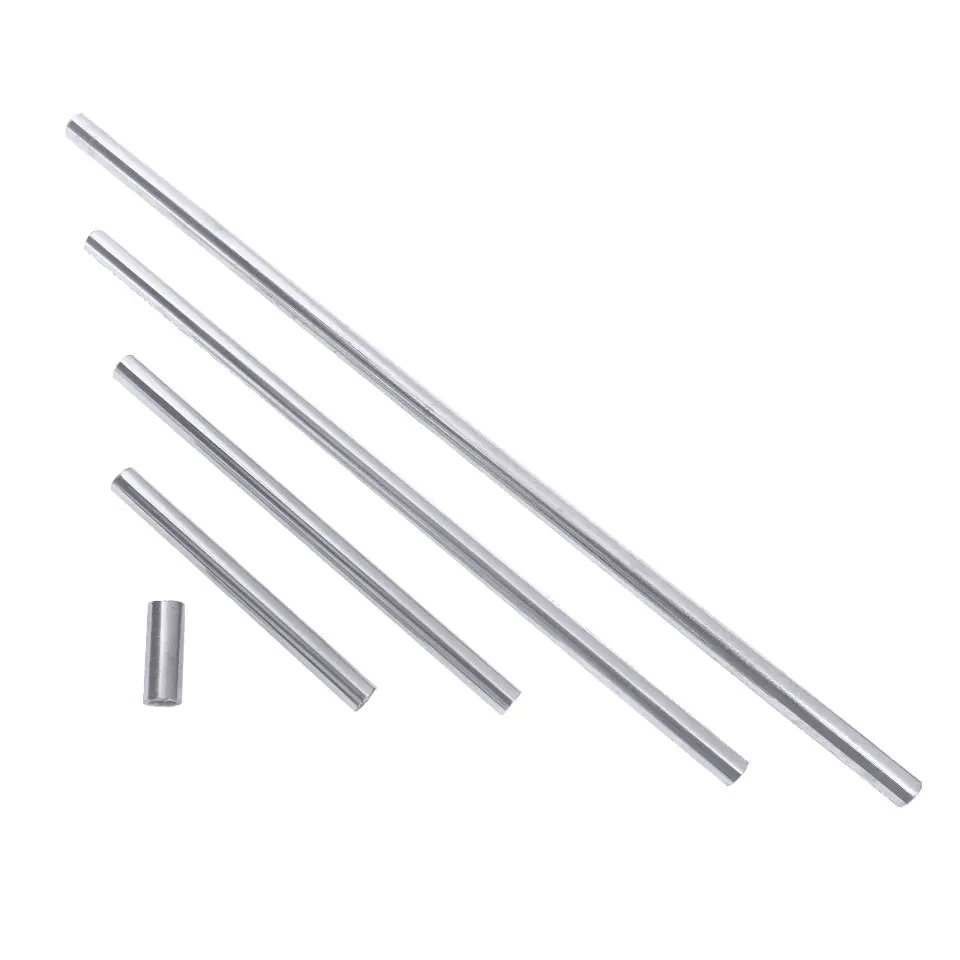 Diameter 4.8mm Hollow Straight Tube Double Headed M4 Inner Thread Connecting Pipe 5Pcs