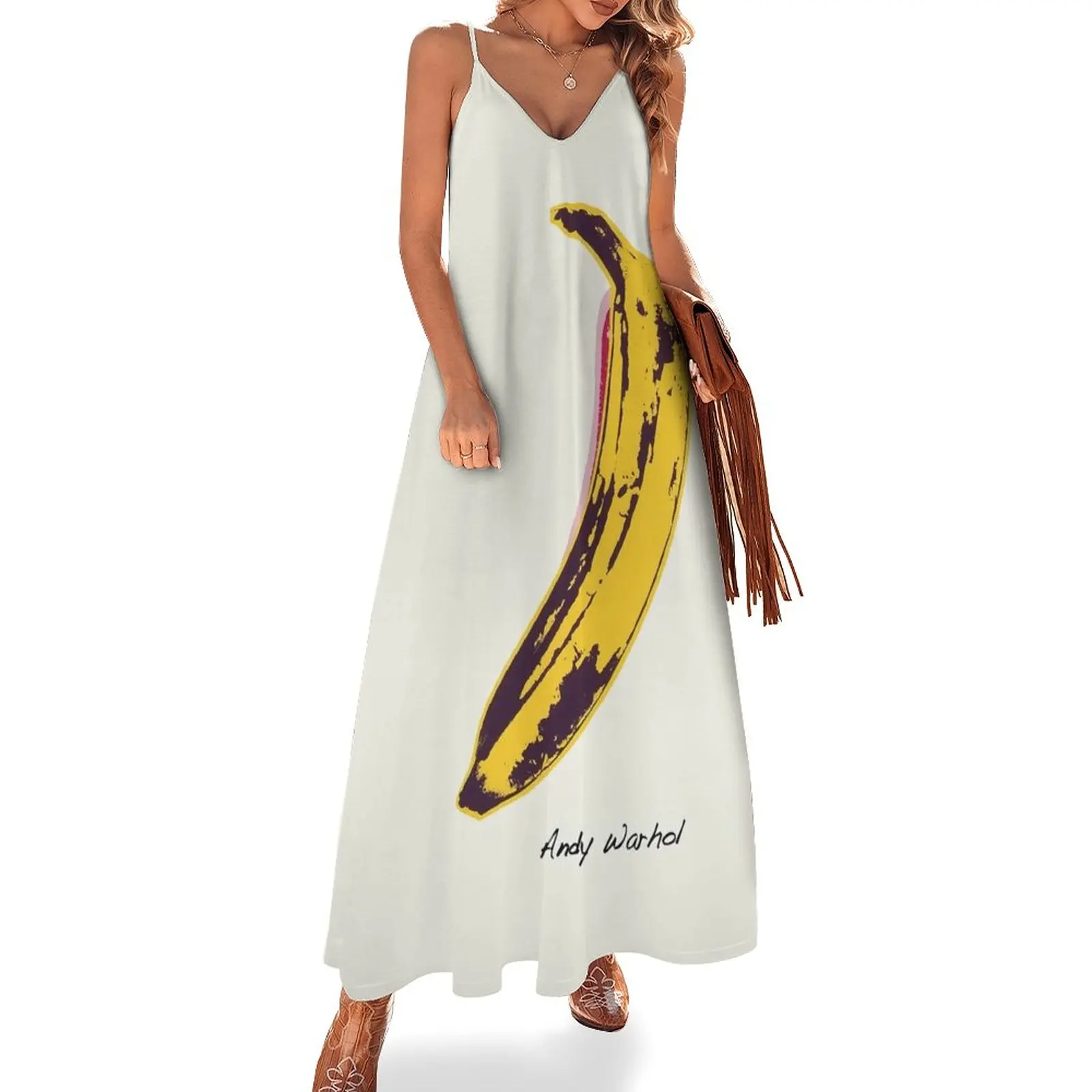 

New Andy Warhol - Banana Contemporary Sleeveless Dress summer dresses womens 2023 women's elegant loose dresses Clothing