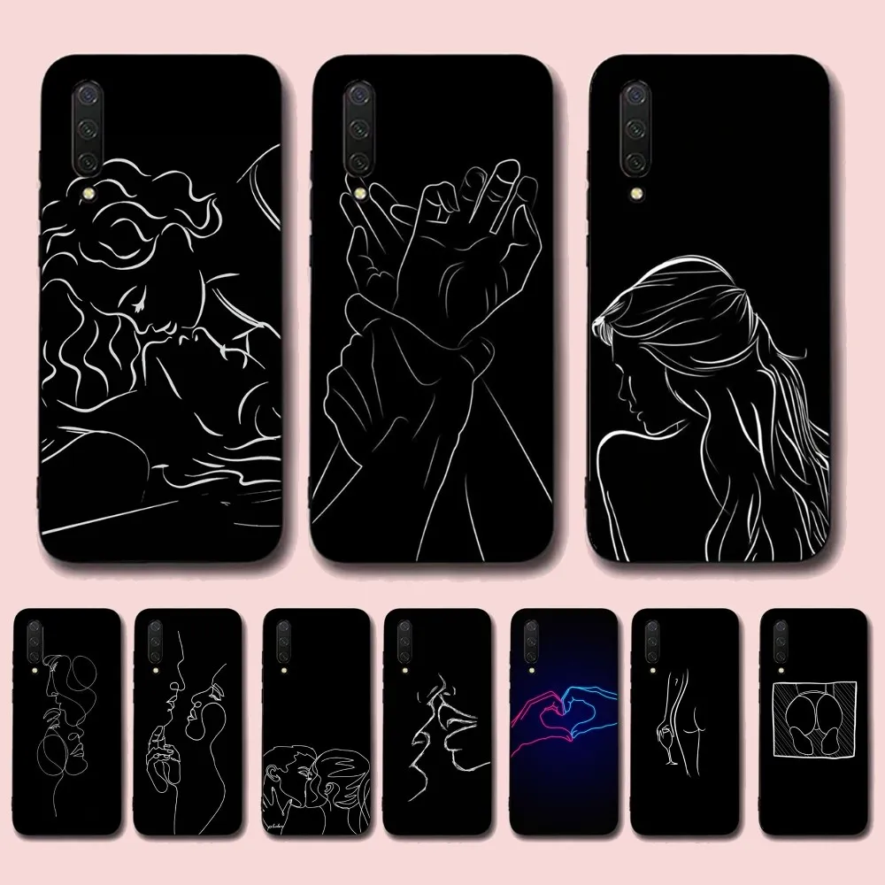 

Abstract Line Sexy Phone Case For Xiaomi Mi 5X 8 9 10 11 12 lite pro 10T PocoX3pro PocoM3 Note 10 pro lite