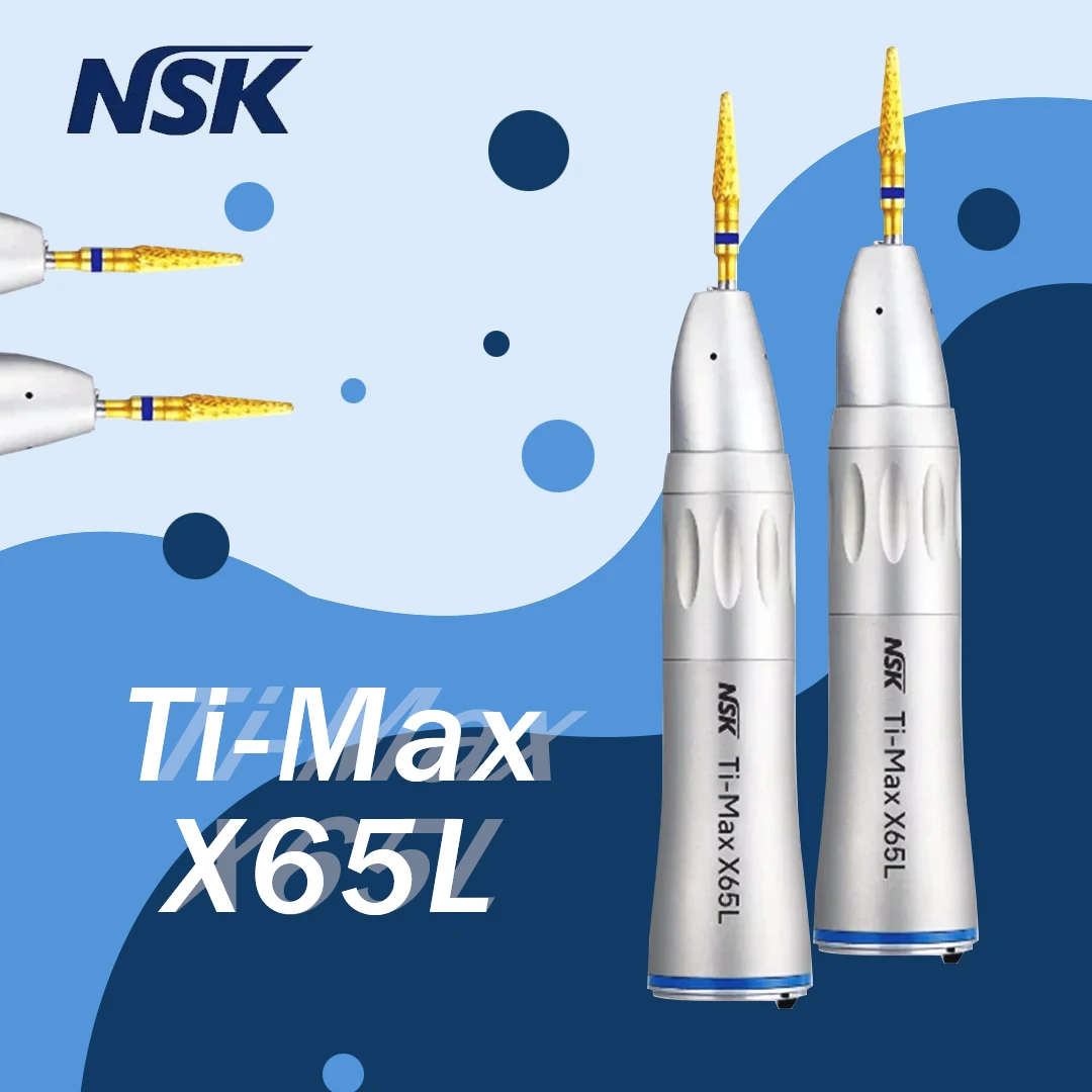 

NSK Push Button Dental Contra Angle Handpiece 1:5 Increase Speed Handpiece Mini Head Ti Max X95L Inner Water Spray Red Ring