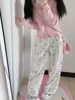 HOUZHOU Y2k Kawaii Sweet High Straight Pants Women Japanese Style Harajuku Cute Cartoon Print Loose Trousers Soft Girl 2024 3