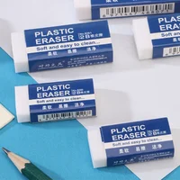 10Pcs 2B White PVC Pencil Eraser Clean And Mess Free Student Exam Office Sketch Easy To Wipe Soft Erasers 1