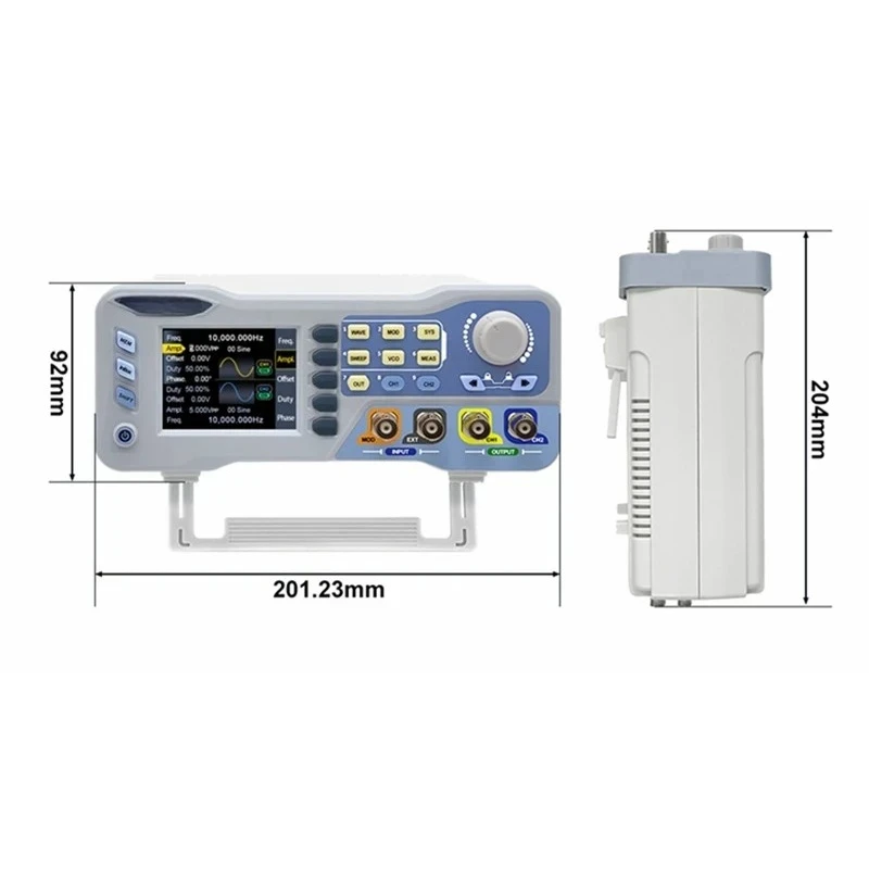 60Mhz 80Mhz Function Arbitrary Waveform Generator Dual Channel Signal Source 275