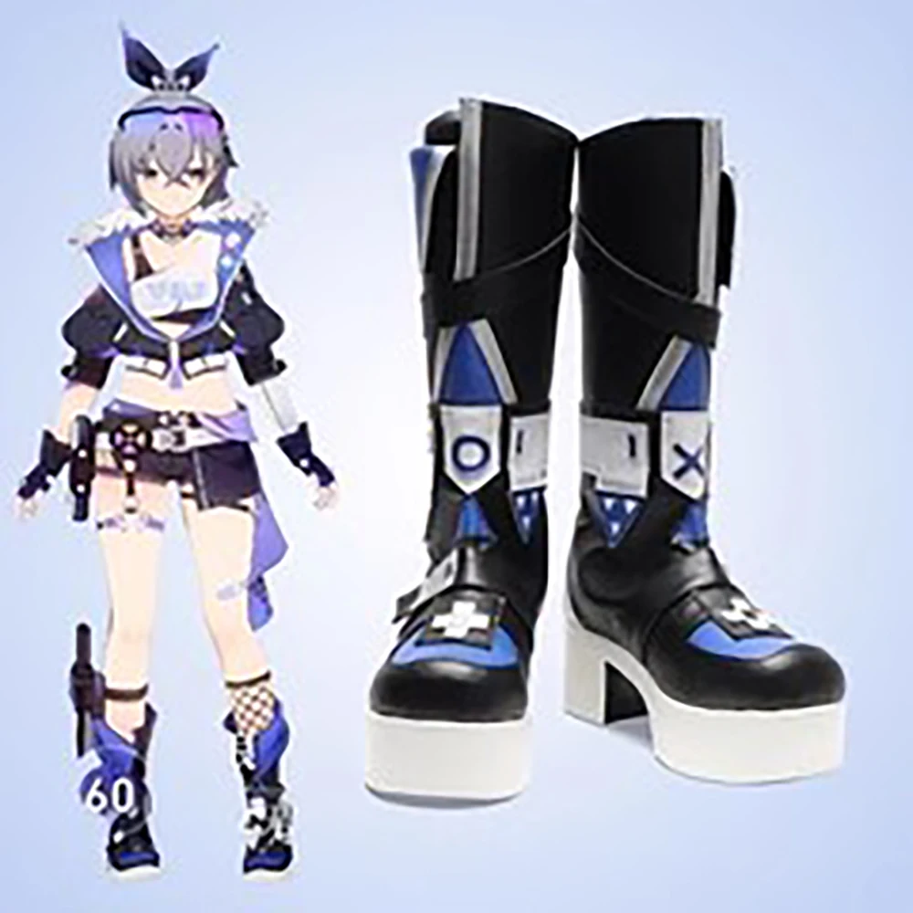 

Game Honkai: Star Rail Silver Wolf Cosplay Shoes Props Accessories Silver Wolf Cos Boots Halloween For Women Men Party Cosplay