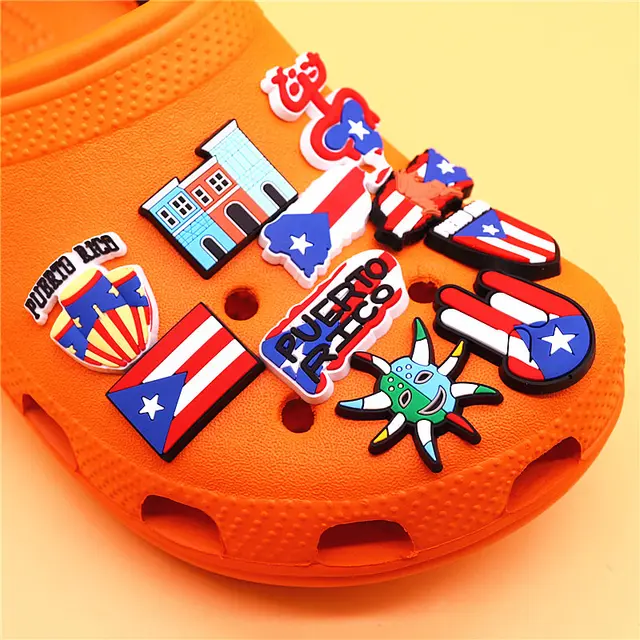 Puerto Rico Accessories Valentines Croc Chs Custom 3d Croc Chs