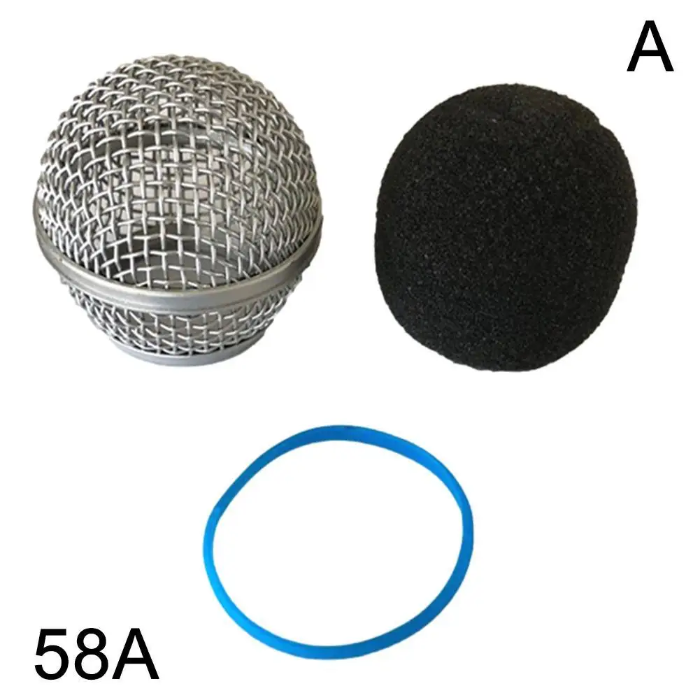 Replacement Ball Head Steel Mesh Microphone Grill Head Microphone Grille Replacement Head DIY Parts Accessory For Shure Beta57