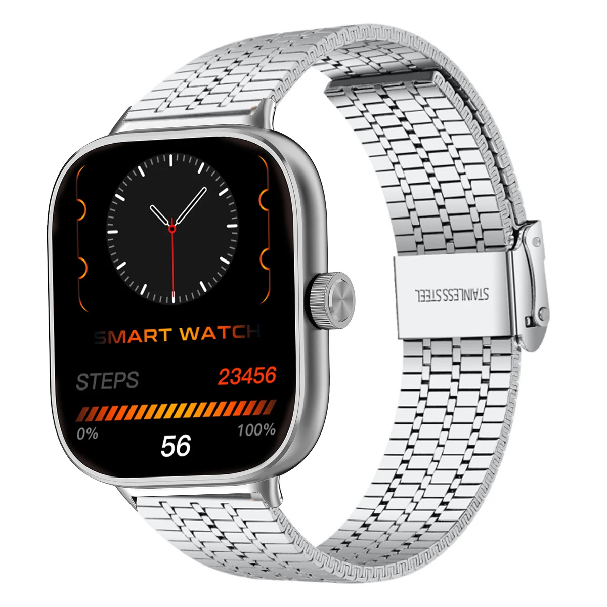 Stainless Steel Metal Bracelet Watchband - Premium Replaceable Business Strap