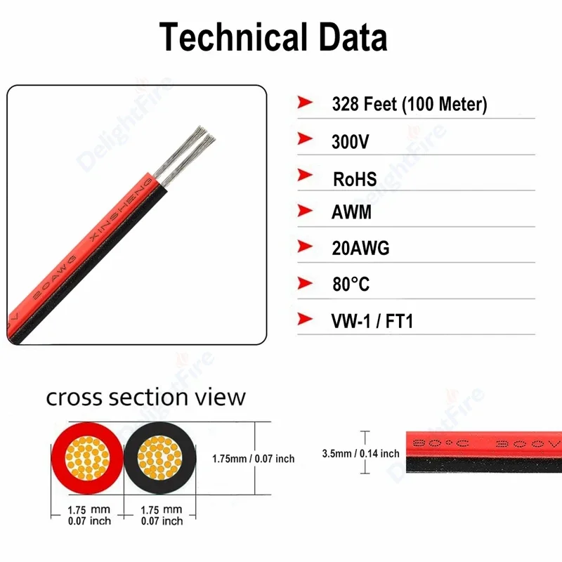 2핀 12V LED 케이블 10m 28 26 24 22 20 18 AWG PVC 주석 도금 구리 전선 LED 스트립 조명 연장 스피커 오디오용