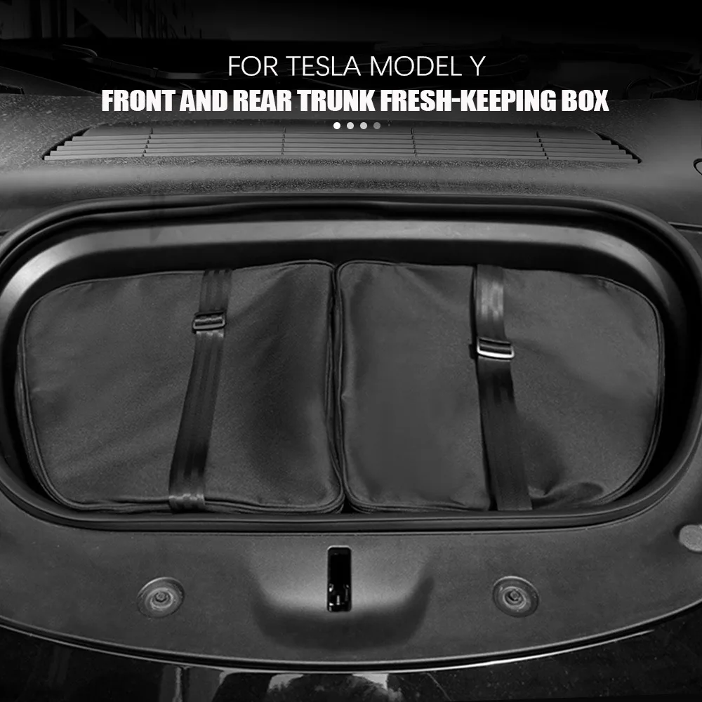 Bomely Fit Tesla Model 3 Trunk Organizer Rear Trunk Storage Box