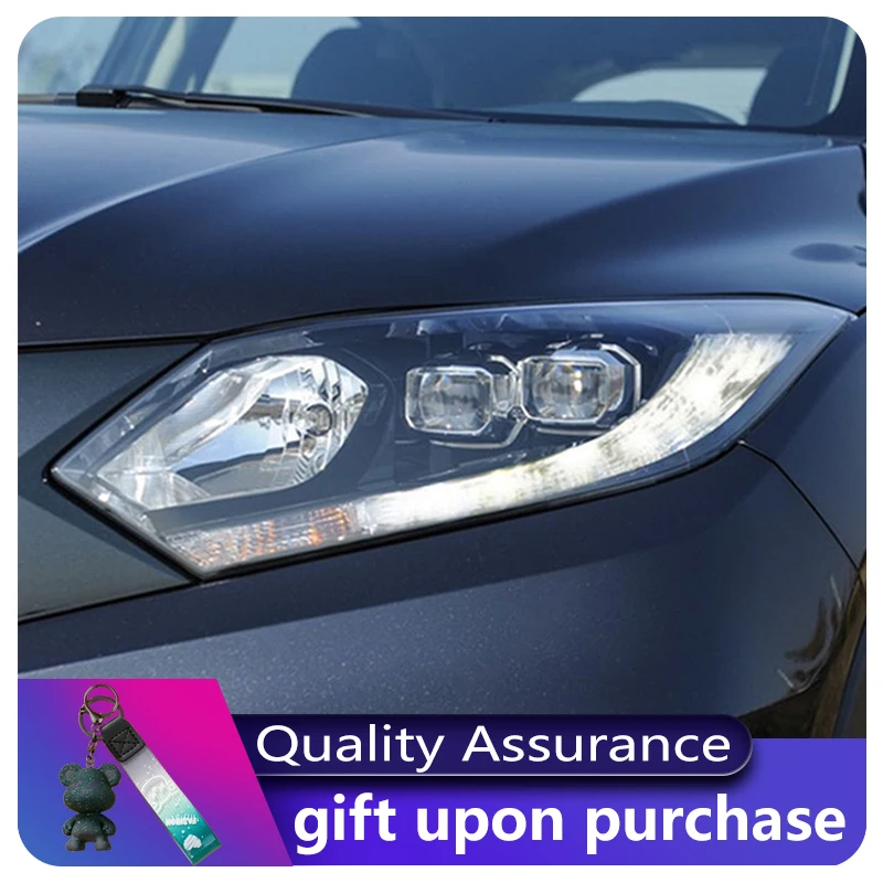 

Car Headlight Styling FOR Honda Vezel 2015-2018 Front Light DRL Head Lamp Dynamic LED HID Projector Lens Auto Tools Accessories