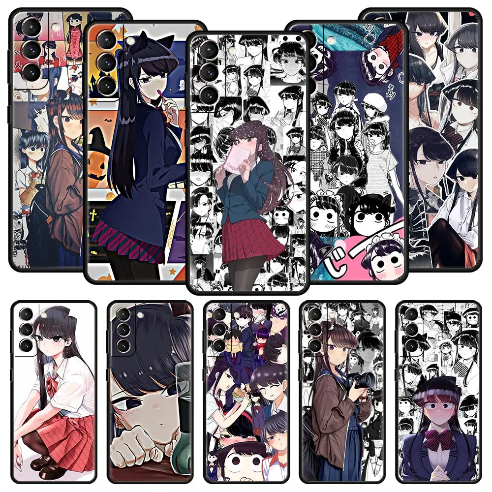 

Komi Shouko Cant Communicate Phone Case For Samsung Galaxy S23 S22 Ultra S20 S21 FE 5G S10 S9 Plus S10E S8 S7 Edge Pattern Cover
