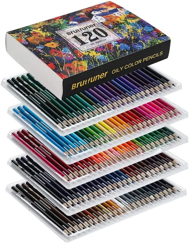 180 oil colored pencils coloring pencils for adult coloring books soft core drawing pencils art craft supplies gift for kids Oil/Water Colored Pencils Coloring Pencils for Adult Coloring Soft Core Drawing Pencils Art Craft Supplies Non-Toxic for Adults