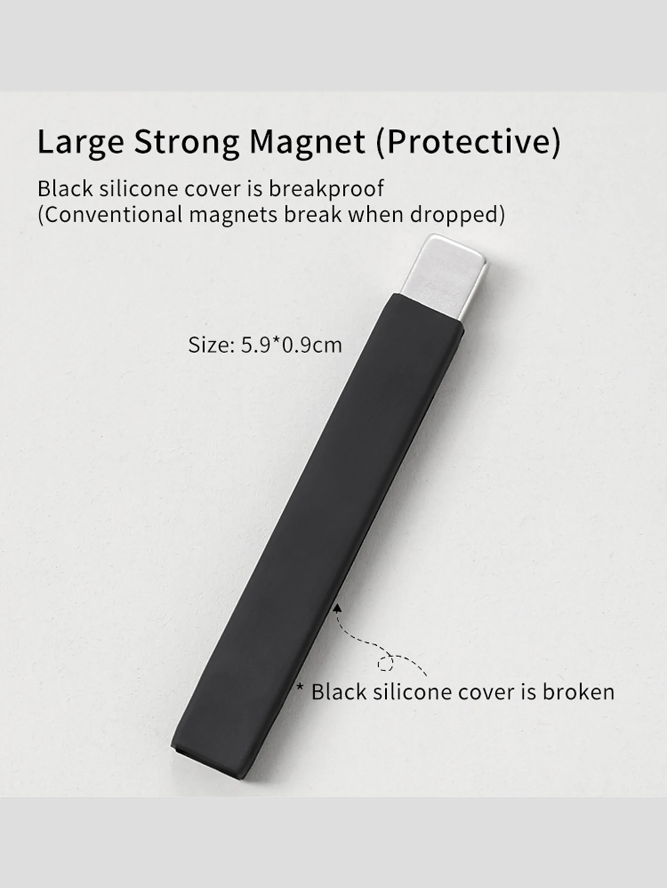 1 Stück großer grauer leistungsstarker Magnet (mit Schutzhülle), Katzenauge, leistungsstarker großer Magnet, verdicktes multifunktionales Nagelkunstwerkzeug – Detail 8