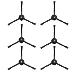 High - Performance Side Brushes Replacement for Roborock Vacuum Cleaners (Black 6pcs)