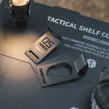 IGT 캠핑 테이블용 가스통 걸이식 후크, 스테인레스 스틸 행어 클립, 부탄 가스 탱크 액세서리, 야외 캠핑 도구