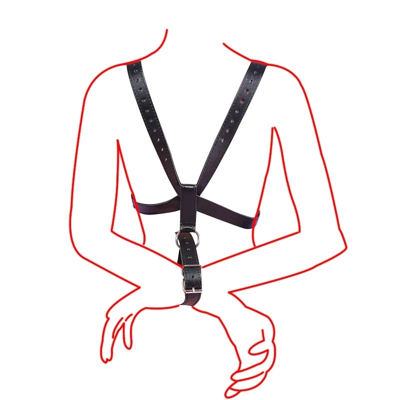 Thigh Restraint Straps Sling Leg Spreader Open Restraint Belt Bondage Harness With Wrist Cuffs BDSM Sex Position Aid Adult Toys
