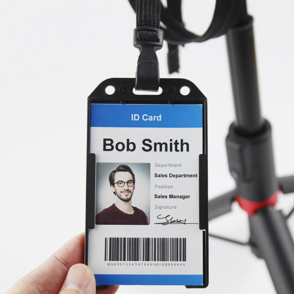 Bestom ID Card Holder Neck Hanging Strap for Work Employee Medical