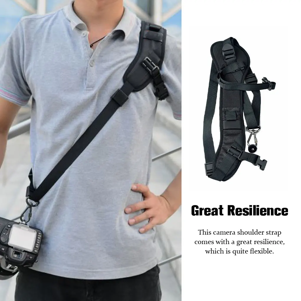 

Shoulder Strap Camera Lanyard Wrist Rope Handily Install Long-lasting Metal Buckle Adjustable High-strength Stable
