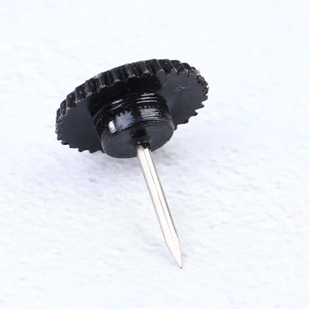 100 Pcs Transparent Map Pins Multi-purpsoe Gear-like Pushpins Decorative Thumb Tacks for Office School Boards