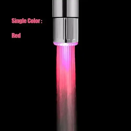 Zhang Ji LED Temperature Sensitive 3-Color Light-up Faucet Kitchen Bathroom Glow Water Saving Faucet Aerator Tap Nozzle Shower - Image 8