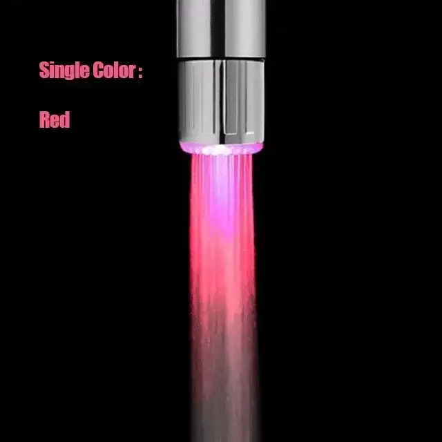 Zhang Ji LED Temperature Sensitive 3-Color Light-up Faucet Kitchen Bathroom Glow Water Saving Faucet Aerator Tap Nozzle Shower - Image 8