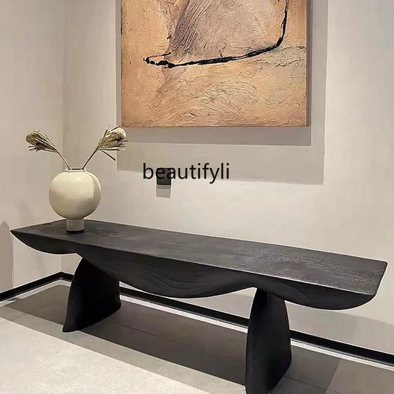 

Solid Wood Console Console Tables a Long Narrow Table Country Distressed Art a Long Narrow Table Aisle Entrance Cabinet
