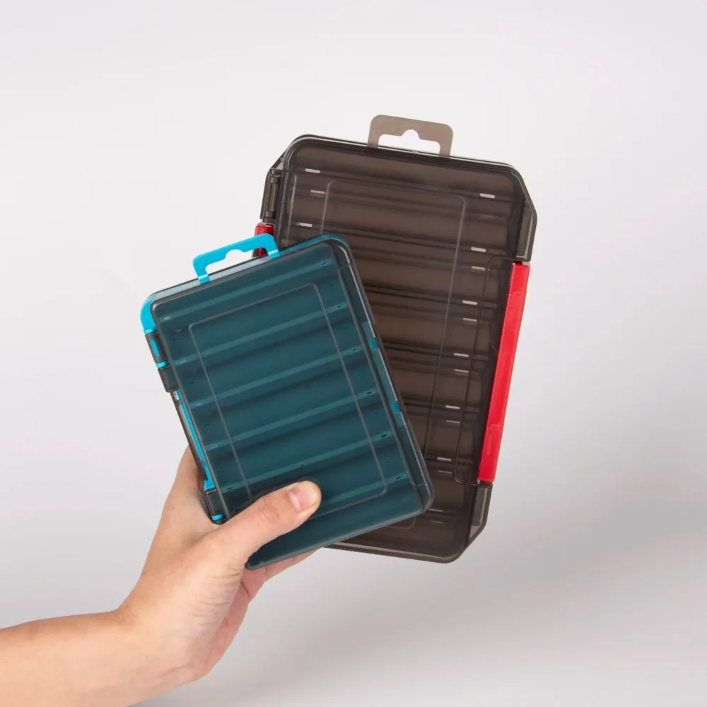 Fishing Tackle Box Sided Fishing Tackle Box 12-14 Cells Bait Lure Hook Storage Box Fishing Tool Accessories Storage Carp For Fishing Wobblers