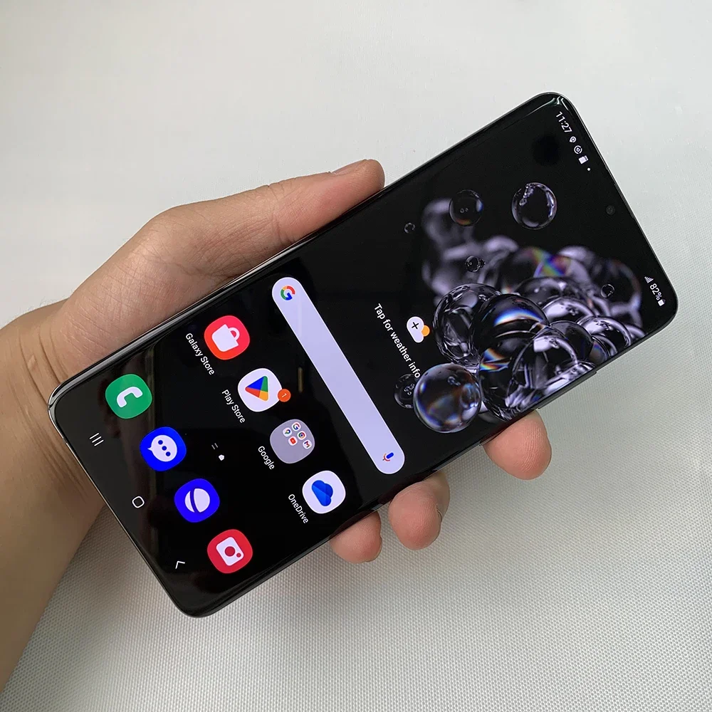 Samsung Galaxy S20 Ultra 5G G988U1 G988F 5G d'origine, téléphone mobile NFC eSIM 128 Go, 6,9 pouces, 120 Hz, 108 MP + 48 MP + 40 MP, Galaxy S20 Ultra 1