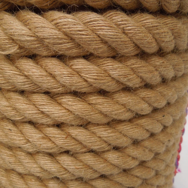 20/26/40mm Natural Jute Rope Twine Rope Hemp Twisted Cord 3m